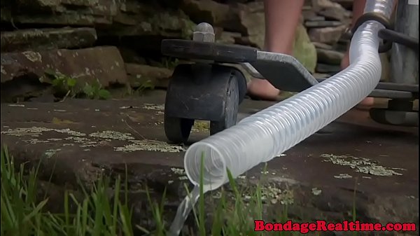 סרטי סקס BDSM sub dominated with enema and bondage