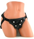 רתמת סטראפ און עם פאנל מעור לטיגו